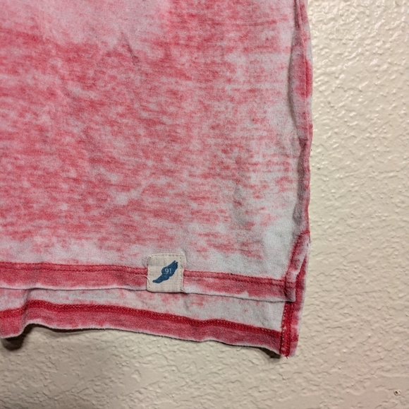 Unwind Women's Red V-Neck Top Size Large Pre-owned - Picture 3 of 7